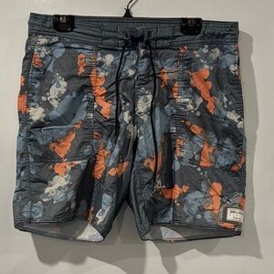 Billabong Blue and Orange Board Shorts Swim